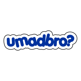 umadbro Sticker (Blue)